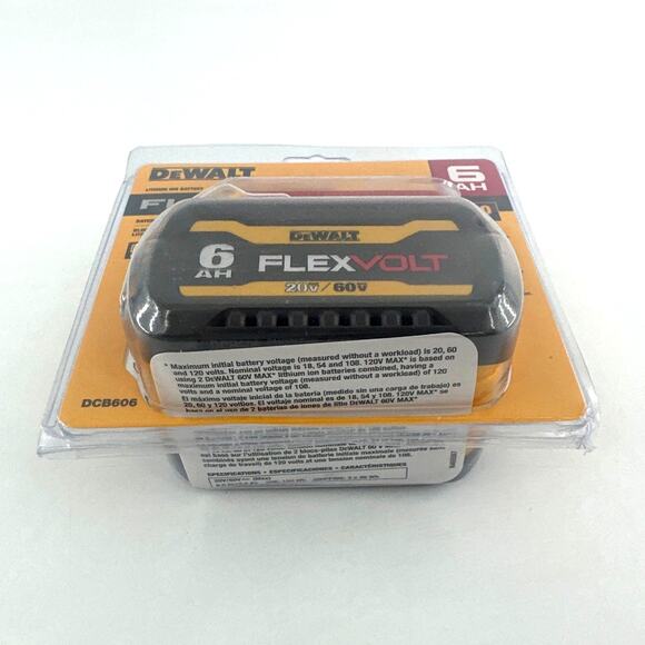 Dewalt DCB606 6AH 20V MAX /60V MAX Flex Volt Lithium Ion Battery - Picture 5 of 8
